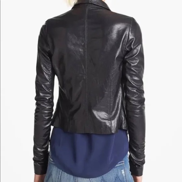 June Genuine Leather Jacket in Dark Olive | Size M - Picture 14 of 15